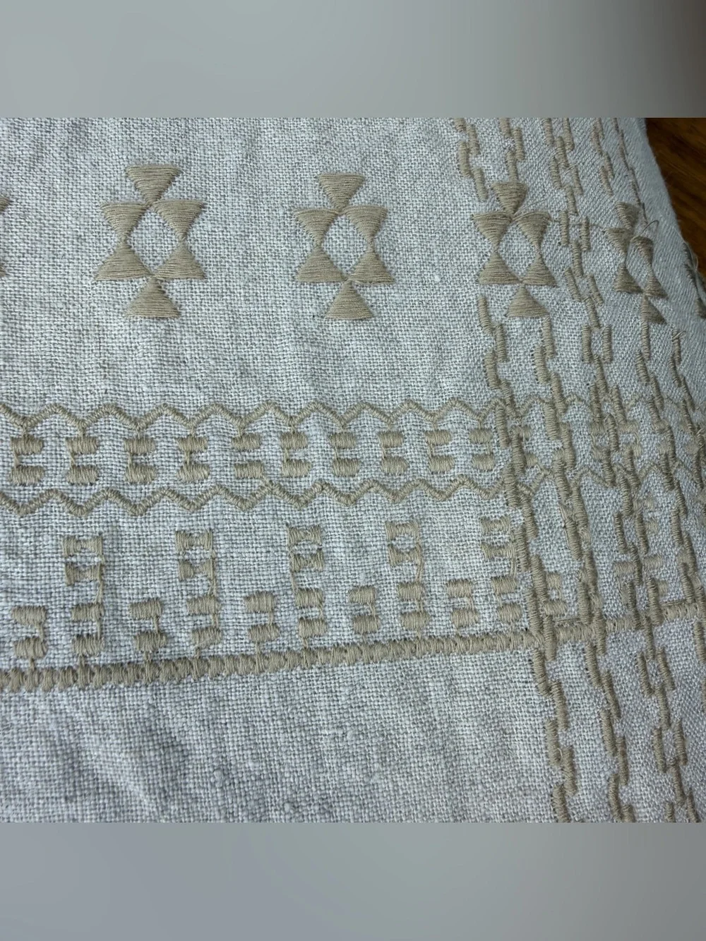 Ib Laursen Danish Embroidered Lumbar Pillow 40x60cm Feather Insert Nordic Norlii - Picture 3 of 14